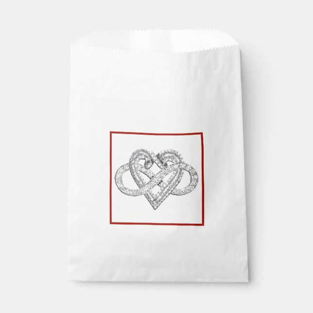 Papel Bolsa de Favor del Corazón Infinity (Anverso)