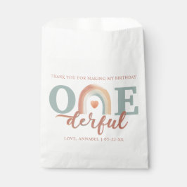 Papel Bolsa de Favor del Cumpleaños del Boho Arcoiris - 