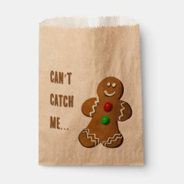 Papel Bolsa de Favor del Hombre del Gingerbread