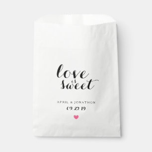 Papel Bolsa de Favor - El amor es dulce