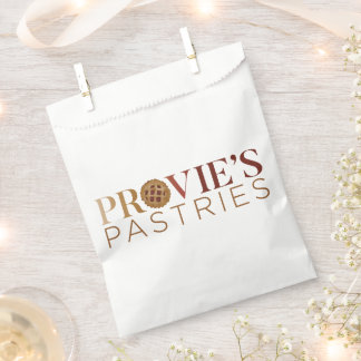 Papel Bolsa de Favor Logo de Pastelería Provie's