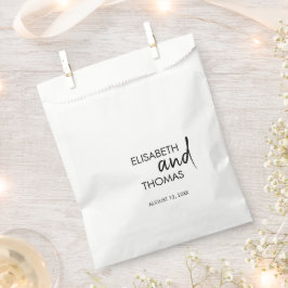 Papel Bolsa de favor minimalista simple moderna elegante