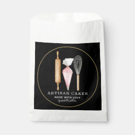 Papel Bolsa de Favor Negro Herramientas de Repostería Ch
