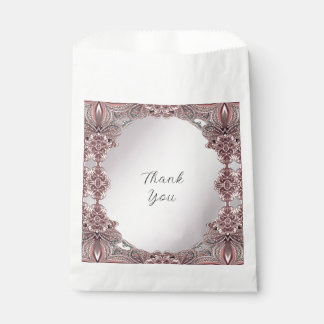 Papel Bolsa de Favor Ornamental Rosa