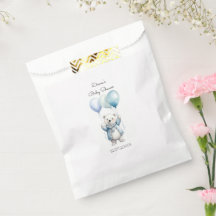 Bolsa de Favor para Baby Shower de Oso Polar Adora