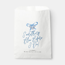 Papel Bolsa de Favor para Boda con Algo Azul