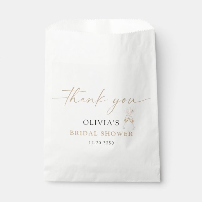 Papel Bolsa de Favor para Despedida de Soltera Boho (Anverso)