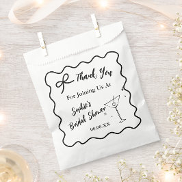 Papel Bolsa de Favor para Despedida de Soltera Retro Wav