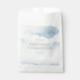 Papel Bolsa de Favor para Primera Comunión Niño Acuarela