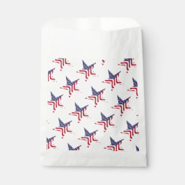 Papel Bolsa de Favor Patriótico Estrella Bandera America
