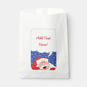 Papel Bolsa de Favor Personalizable Navidad SANTA DISE
