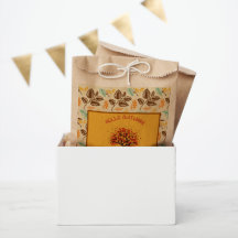 Bolsa de Favor Personalizada "Hola Otoño" con Hoja