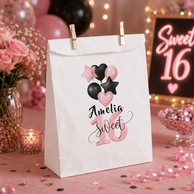 Papel Bolsa de Favor Personalizada para Cumpleaños Sweet (Subido por el creador)