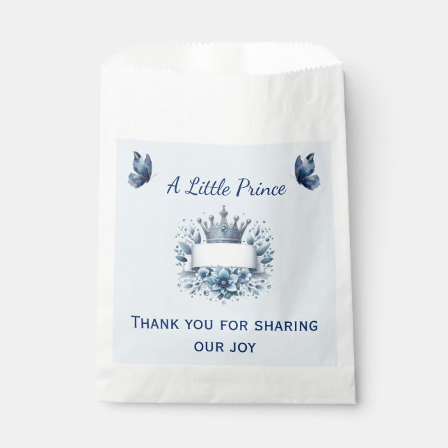 Papel Bolsa de Favor Real Príncipe Azul (Anverso)