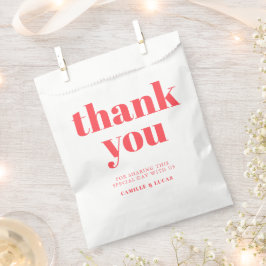 Papel Bolsa de favores de boda de moda Retro Pink