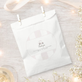 Papel Bolsa de favores de carrito de golf rosa