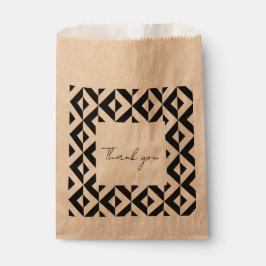 Papel Bolsa de favores de diseño geométrico