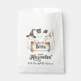 Papel Bolsa de Favores de Halloween Adorable con Calabaz