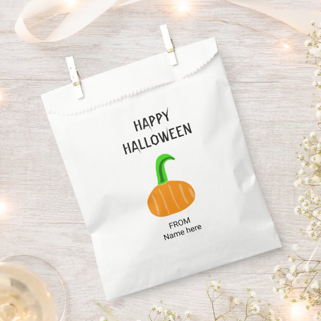 Papel bolsa de favores de la fiesta de halloween (Cortado)