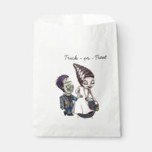 Bolsa de Favores Divertida de Halloween con Novia 