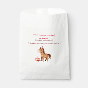 Papel Bolsa de Favores Editable para Cumpleaños de Cabal