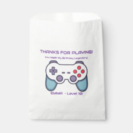 Papel Bolsa de Favores Editable para Cumpleaños de Niña 