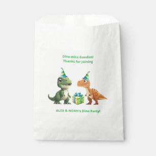 Papel Bolsa de Favores para Cumpleaños de Dinosaurios Ge