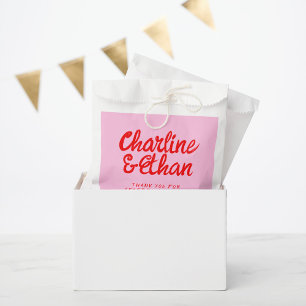 Papel Bolsa de favoritas de bodas retro para escritura a