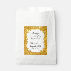 Papel Bolsa de favoritas de golosinas de oro