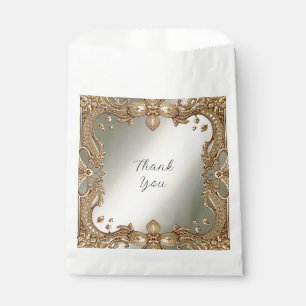 Papel Bolsa de favoritas de marco para ordenado dorado