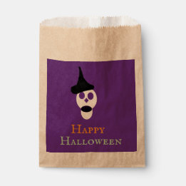 Papel Bolsa de Favorito de Cráneo con Sombrero