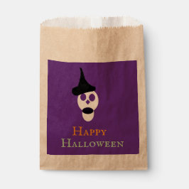 Papel Bolsa de Favorito de Cráneo con Sombrero