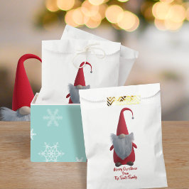 Papel Bolsa de Favorito de Navidad Alegre Gnomo Bonito