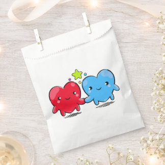 Papel Bolsa de Favoritos de Corazones Kawaii – Amor y Am