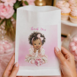Papel Bolsa de Favoritos para Bebé Afroamericana