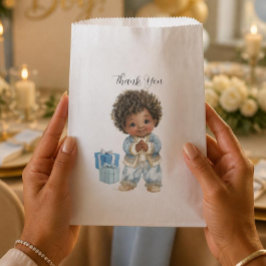 Papel Bolsa de Favoritos para Bebé Afroamericano