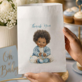 Papel Bolsa de Favoritos para Bebé Afroamericano