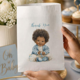 Papel Bolsa de Favoritos para Bebé Afroamericano