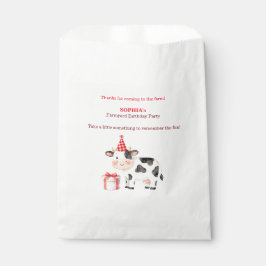 Papel Bolsa de Favoritos para Cumpleaños de Vaca | Edita