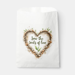 Papel Bolsa de Favoritos Semillas de Amor - Corazón Acua