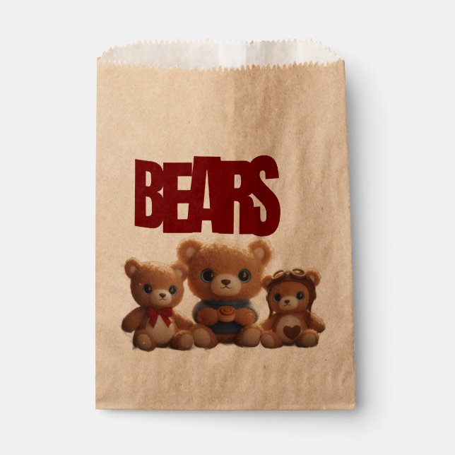 Papel Bolsa de fiesta de osito de peluche (Anverso)