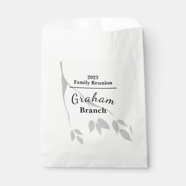 Papel Bolsa de Goodie para Reunión Familiar (Anverso)
