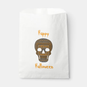 Papel Bolsa de Halloween Skull Favor