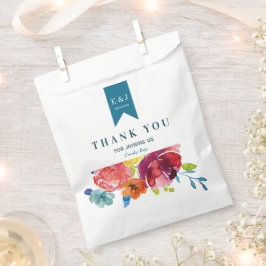 Papel Bolsa de la favorita de la boda en verano brillant