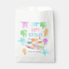 Papel Bolsa de la fiesta de cumpleaños de Slime kid