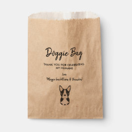 Papel Bolsa de perros de Boston Terrier para Bodas, bols