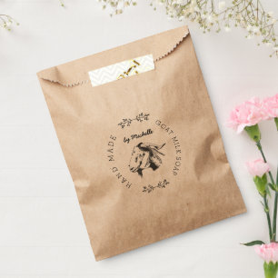 Papel bolsa de producto de jabón de leche de cabra vinta