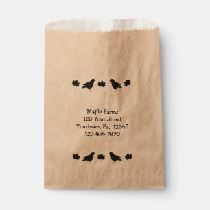 Papel Bolsa De Productos De Crows Y Maple Lee