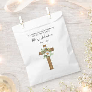 Papel Bolsa de recuerdo de paquete de semillas de margar