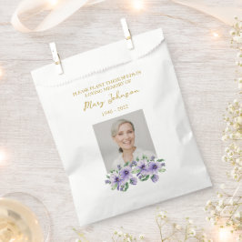Papel Bolsa de recuerdo funeral con paquete de semillas